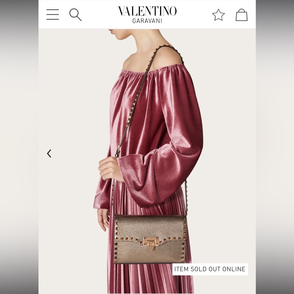 Valentino Garavani rockstud  flip lock flap medium crossbody bag